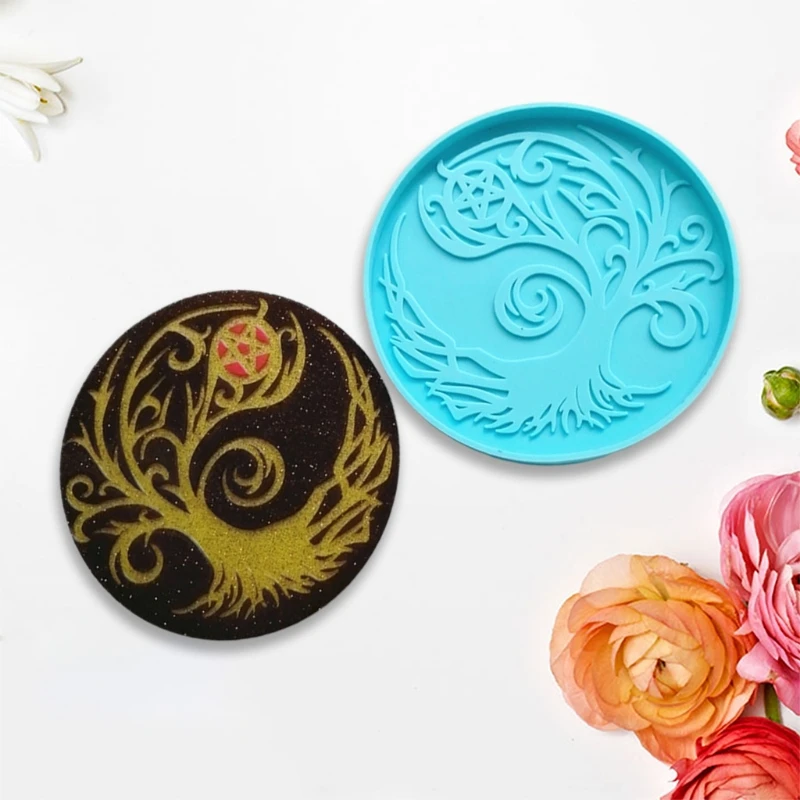 Magic Tree Coaster Epoxy Resin Mold Cup Mat Casting Silicone Mould DIY Crafts Home Decoration Ornaments Making Tool
Magic Tree Coaster Epoxy Resin Mold Cup Mat Casting Silicone Mould DIY Crafts Home Decoration Ornaments Making Tool