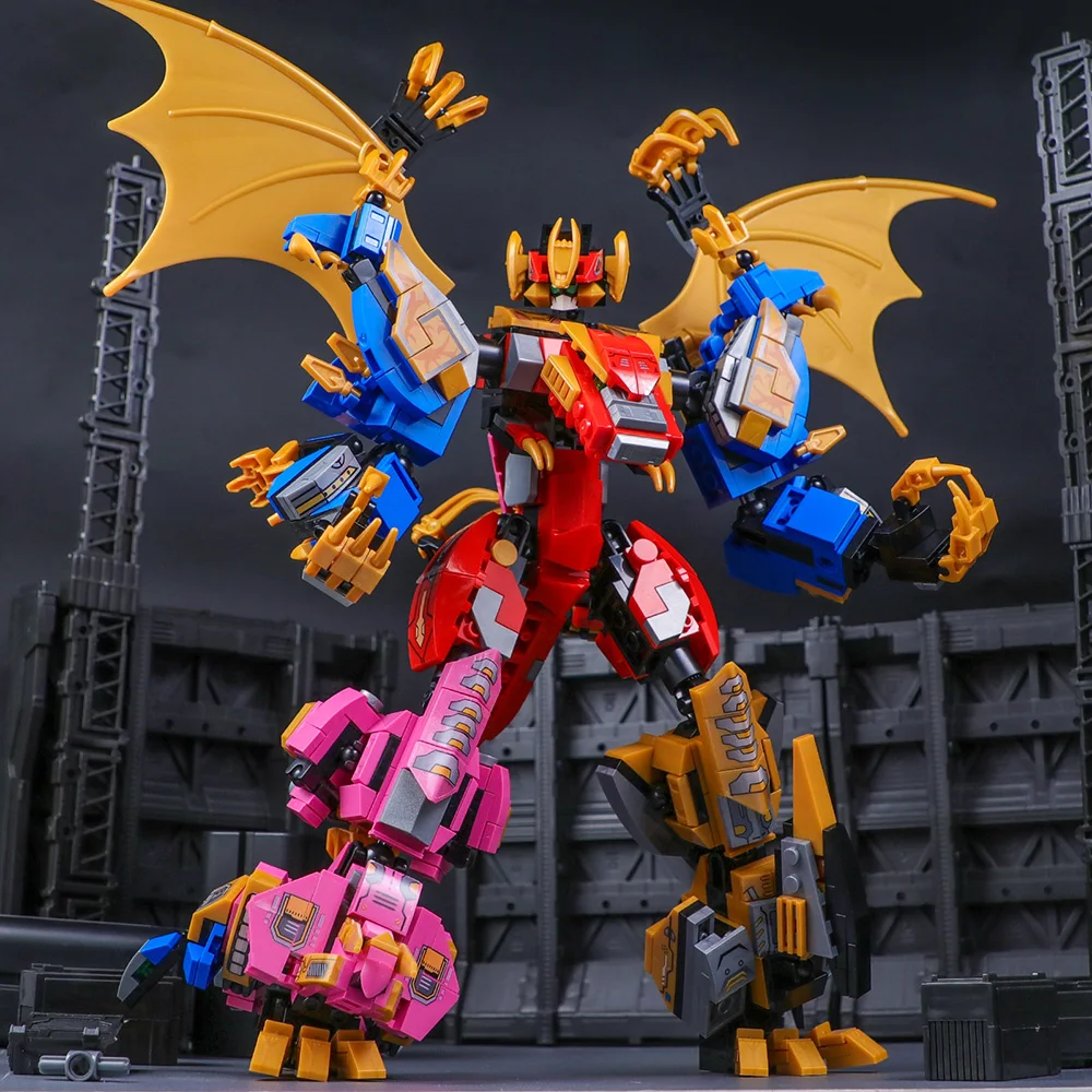 850pcs 4 in 1 Dinosaur Transformation Gold Wing Mecha Building Block Jurassic Robot Rex Animal Park Bricks Toy For Children
850pcs 4 in 1 Dinosaur Transformation Gold Wing Mecha Building Block Jurassic Robot Rex Animal Park Bricks Toy For Children