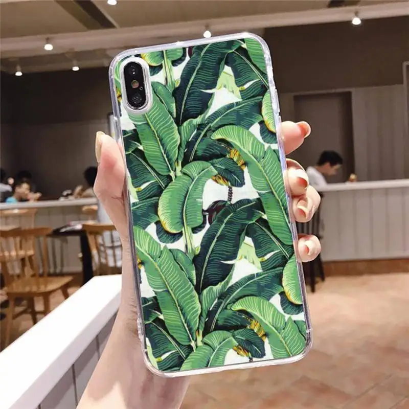 Tropical Green Plant Leaf Phone Case Transparent for iPhone 6 7 8 11 12 s mini pro X XS XR MAX Plus
Tropical Green Plant Leaf Phone Case Transparent for iPhone 6 7 8 11 12 s mini pro X XS XR MAX Plus