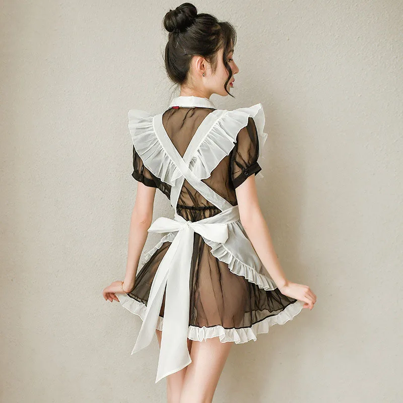 Lolita Apron Maid Uniform Cosplay Costume Babydoll Dress Women Lace Miniskirt Outfit Sexy Girls Transparent Lingerie Underwear
Lolita Apron Maid Uniform Cosplay Costume Babydoll Dress Women Lace Miniskirt Outfit Sexy Girls Transparent Lingerie Underwear