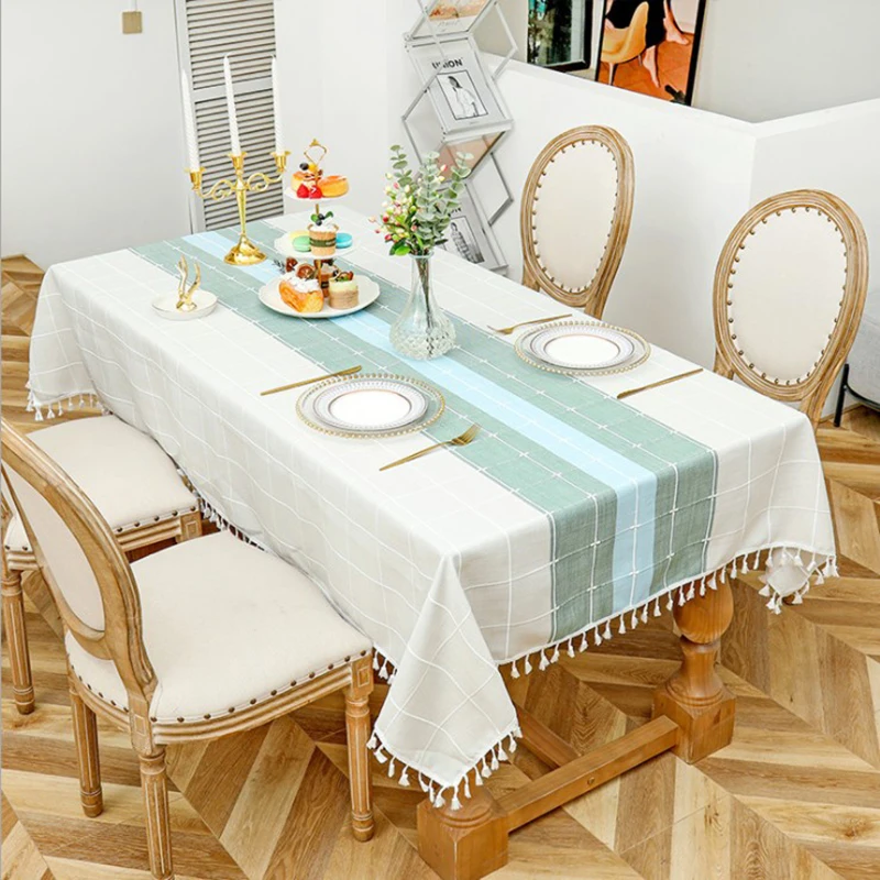 Plaid Linen Tablecloth with Tassel Decorative Waterproof Oilproof Thick Rectangular Wedding Dining Table Cover Tea Table Cloth
Plaid Linen Tablecloth with Tassel Decorative Waterproof Oilproof Thick Rectangular Wedding Dining Table Cover Tea Table Cloth
