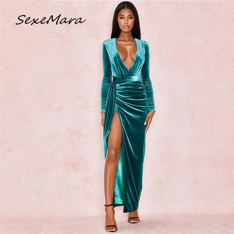 Fashion Sexy Deep V-neck Women Maxi Dress 2020 Summer Long Sleeves Irregular Velvet Slim Dress
Fashion Sexy Deep V-neck Women Maxi Dress 2020 Summer Long Sleeves Irregular Velvet Slim Dress