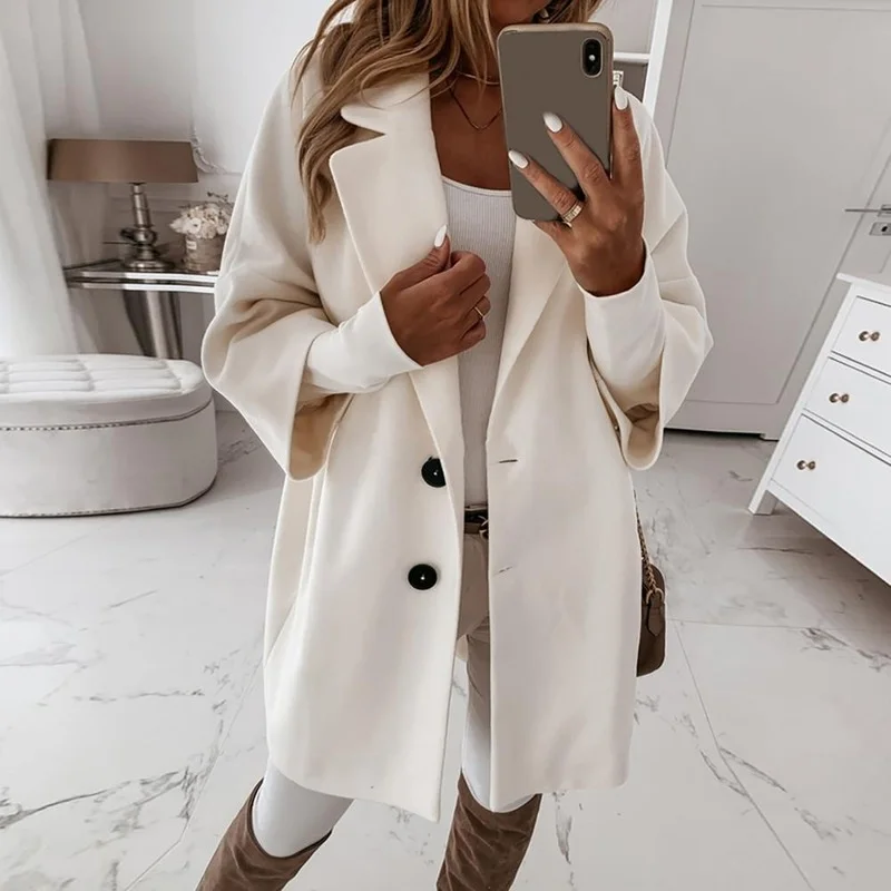 Ladies Jacket Jacket Pocket Retro Style Plaid Jacket Jacket Women 2021 new Lapel Long-sleeved Loose Jacket Chic Veste Femme
Ladies Jacket Jacket Pocket Retro Style Plaid Jacket Jacket Women 2021 new Lapel Long-sleeved Loose Jacket Chic Veste Femme