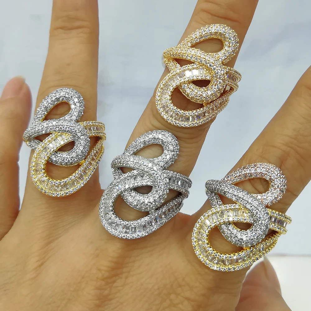 Blachette Fashion Exquisite Personality Full Cubic Zircon Ring for Women Girl Party Daily Anniversary Irregular Luxury Jewelry
Blachette Fashion Exquisite Personality Full Cubic Zircon Ring for Women Girl Party Daily Anniversary Irregular Luxury Jewelry