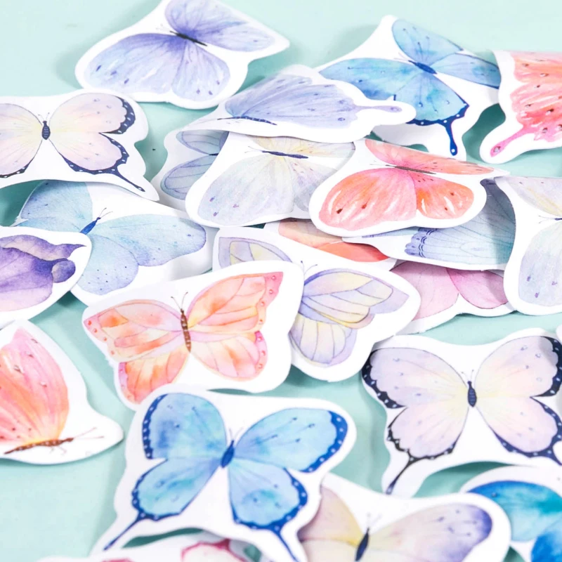 46Pcs/Box Butterfly Bream Diy Sticker Diary Birthday Card Decoration Stickers Office Stationery School Supply
46Pcs/Box Butterfly Bream Diy Sticker Diary Birthday Card Decoration Stickers Office Stationery School Supply