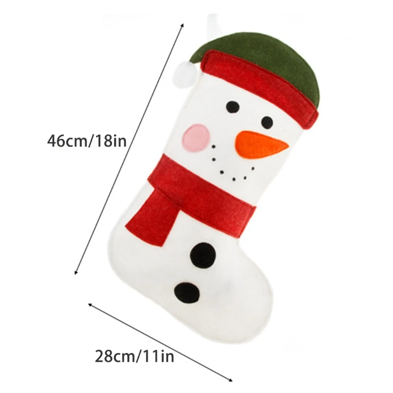 Felt Cartoon Christmas Element Stockings Candy Bag Xmas Element Stocking for Family Country Rustic Personalized Holiday K0AA
Felt Cartoon Christmas Element Stockings Candy Bag Xmas Element Stocking for Family Country Rustic Personalized Holiday K0AA