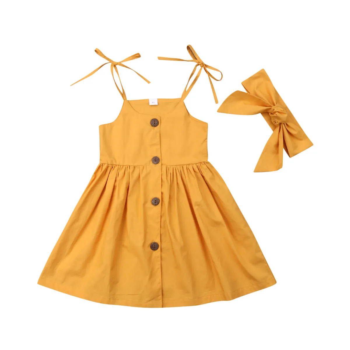 Summer Children Clothing Toddler Girls Princess Strap Dress + Headband Outfits Party Pageant Sleeveless Solid Gown Sundress
Summer Children Clothing Toddler Girls Princess Strap Dress + Headband Outfits Party Pageant Sleeveless Solid Gown Sundress
