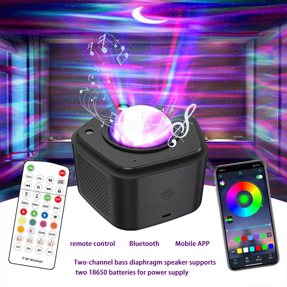 Romantic Starry Projection Lamp Galaxy Night Light with Remote Control Decor Rotating Starry Projector Multifunction Projection
Romantic Starry Projection Lamp Galaxy Night Light with Remote Control Decor Rotating Starry Projector Multifunction Projection