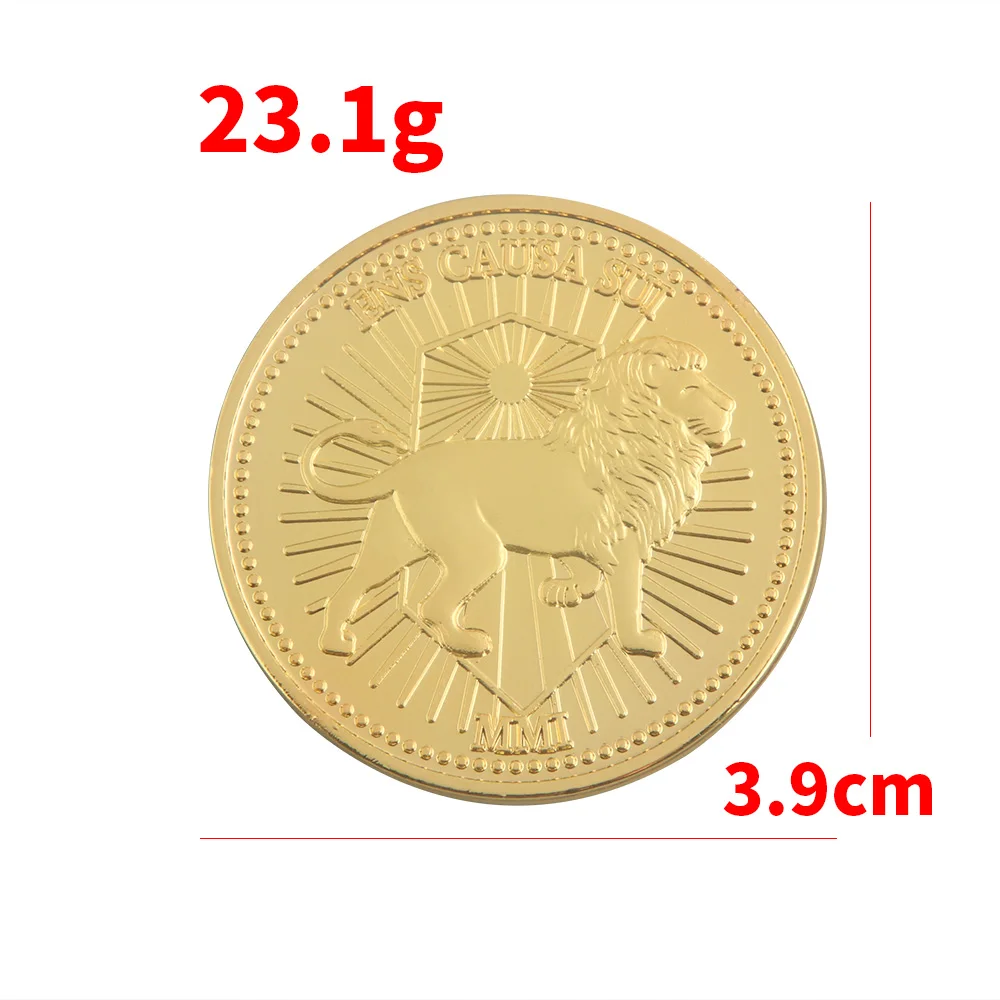 1pc 2021 New Year Gold Coin lion Commemorative Coins For Collection Gift Golden lion Lucky Medal Golden Commemorative Coin
1pc 2021 New Year Gold Coin lion Commemorative Coins For Collection Gift Golden lion Lucky Medal Golden Commemorative Coin