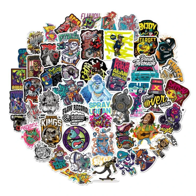 50pcs Hip-hop Style Skeleton Graffiti Sticker Gift For Stationery Luggage Laptop Bike Snowboard Waterproof Decor Wall Stickers 
50pcs Hip-hop Style Skeleton Graffiti Sticker Gift For Stationery Luggage Laptop Bike Snowboard Waterproof Decor Wall Stickers