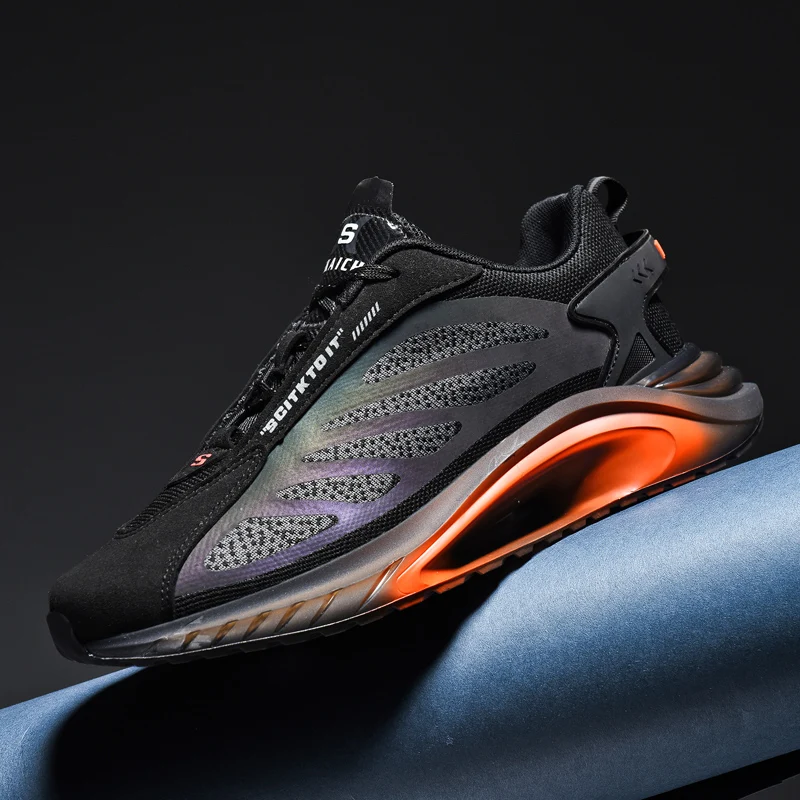 Brand Men Running Shoes Breathable Mesh Sneakers High Quality Antiskid Damping Jogging Shoes Outdoor Reflective Training Shoes
Brand Men Running Shoes Breathable Mesh Sneakers High Quality Antiskid Damping Jogging Shoes Outdoor Reflective Training Shoes