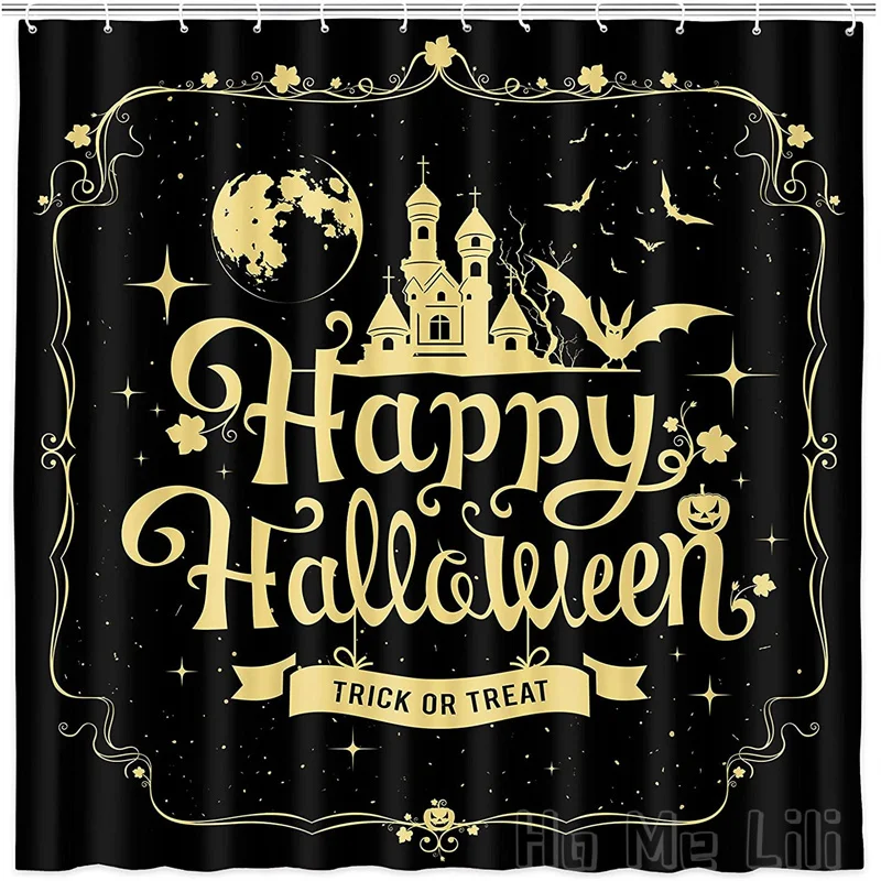 Halloween By Ho Me Lili Shower Curtain Trick Or Treat Pumpkin Bat Black Beige Yellow Bathroom Decor Autumn With Hooks Set
Halloween By Ho Me Lili Shower Curtain Trick Or Treat Pumpkin Bat Black Beige Yellow Bathroom Decor Autumn With Hooks Set