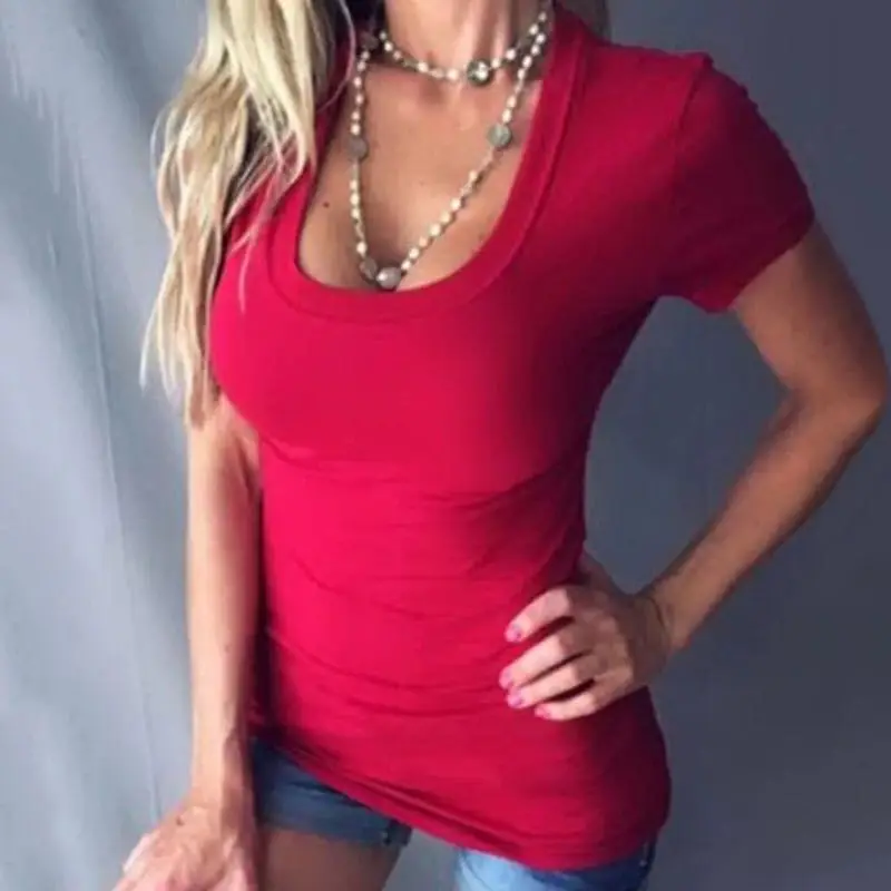 5XL Summer Fashion Top Popular Cotton Women Tee Shirts Solid New Short-Sleeved T-Shirt Street Casual Cute Lady Clothings
5XL Summer Fashion Top Popular Cotton Women Tee Shirts Solid New Short-Sleeved T-Shirt Street Casual Cute Lady Clothings