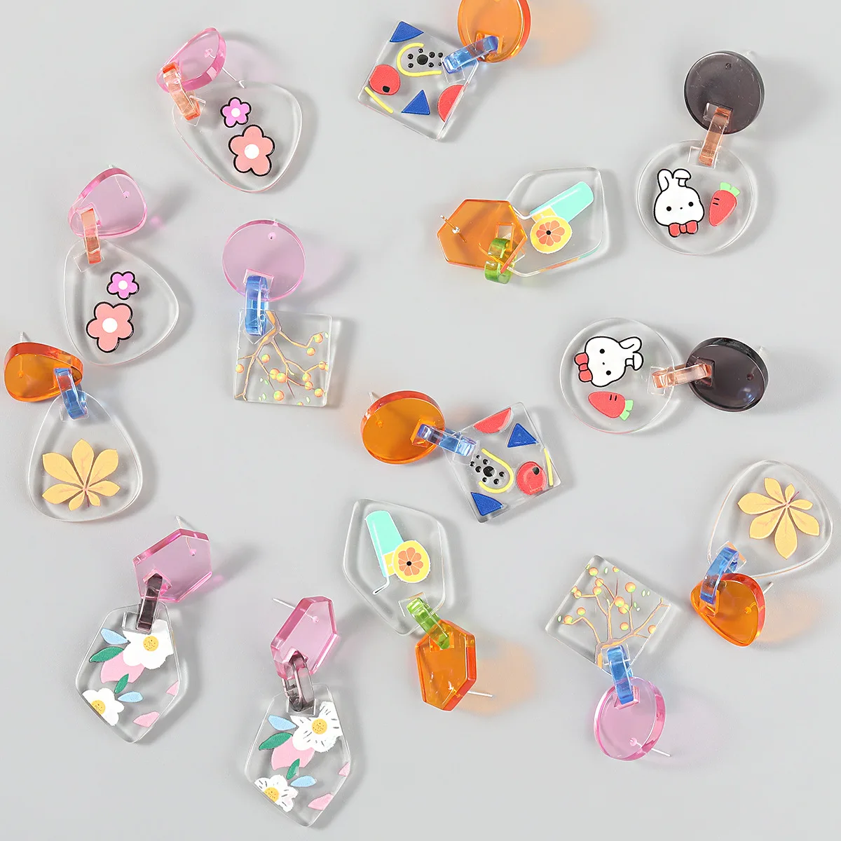 Fashion Metal Resin Animal Flower Earrings Female Sweet and Popular Bunny Dangle Earrings Party Accessories
Fashion Metal Resin Animal Flower Earrings Female Sweet and Popular Bunny Dangle Earrings Party Accessories