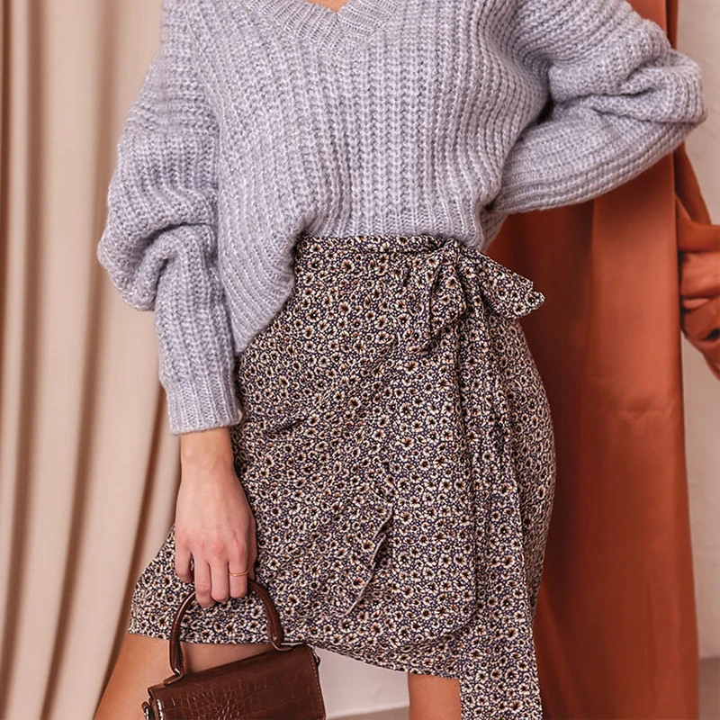 Women High Waist Leopard Print Mini Wrap Skirt Autumn Casual Bandage Floral Female Elegant Irregular Bodycon Short Skirts
Women High Waist Leopard Print Mini Wrap Skirt Autumn Casual Bandage Floral Female Elegant Irregular Bodycon Short Skirts