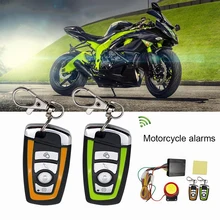 Motorcycle Anti-theft 125dB Universal Motorcycle Scooter Security Alarm System Engine Start Remote Control Key