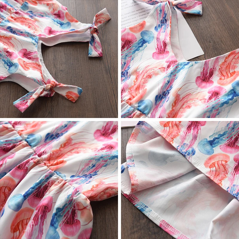 Girls Casual Dress 2021 New Summer Fashion Kids Costumes Baby Girl Sleeveless Jellyfish Print Vestidos Children Clothing 2-6Y
Girls Casual Dress 2021 New Summer Fashion Kids Costumes Baby Girl Sleeveless Jellyfish Print Vestidos Children Clothing 2-6Y