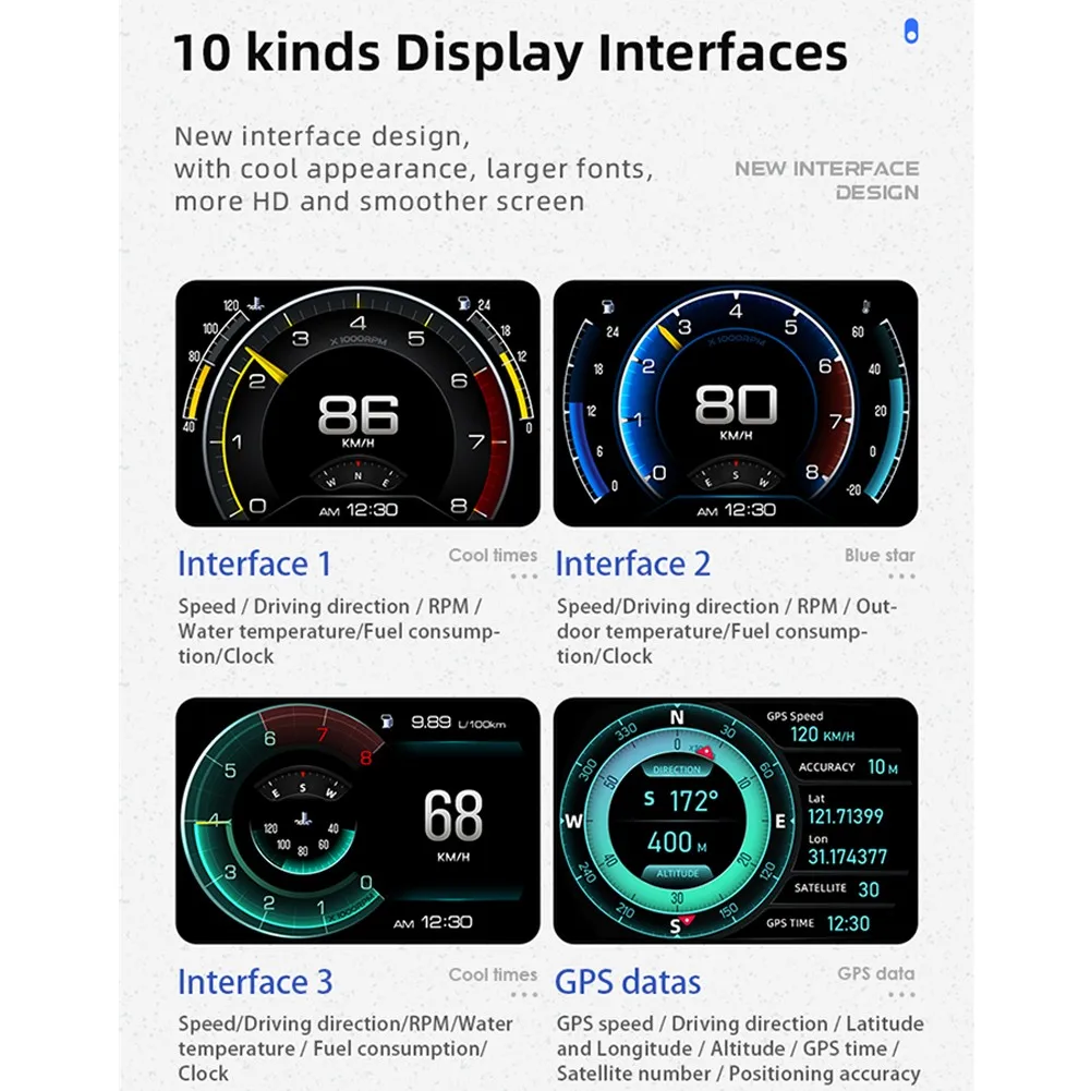 Ankerup AP-5 HUD Head-up Display OBDGPS Gradient Meter 3 System Driving Computer Modified Code Table Multifunctional Display
Ankerup AP-5 HUD Head-up Display OBDGPS Gradient Meter 3 System Driving Computer Modified Code Table Multifunctional Display