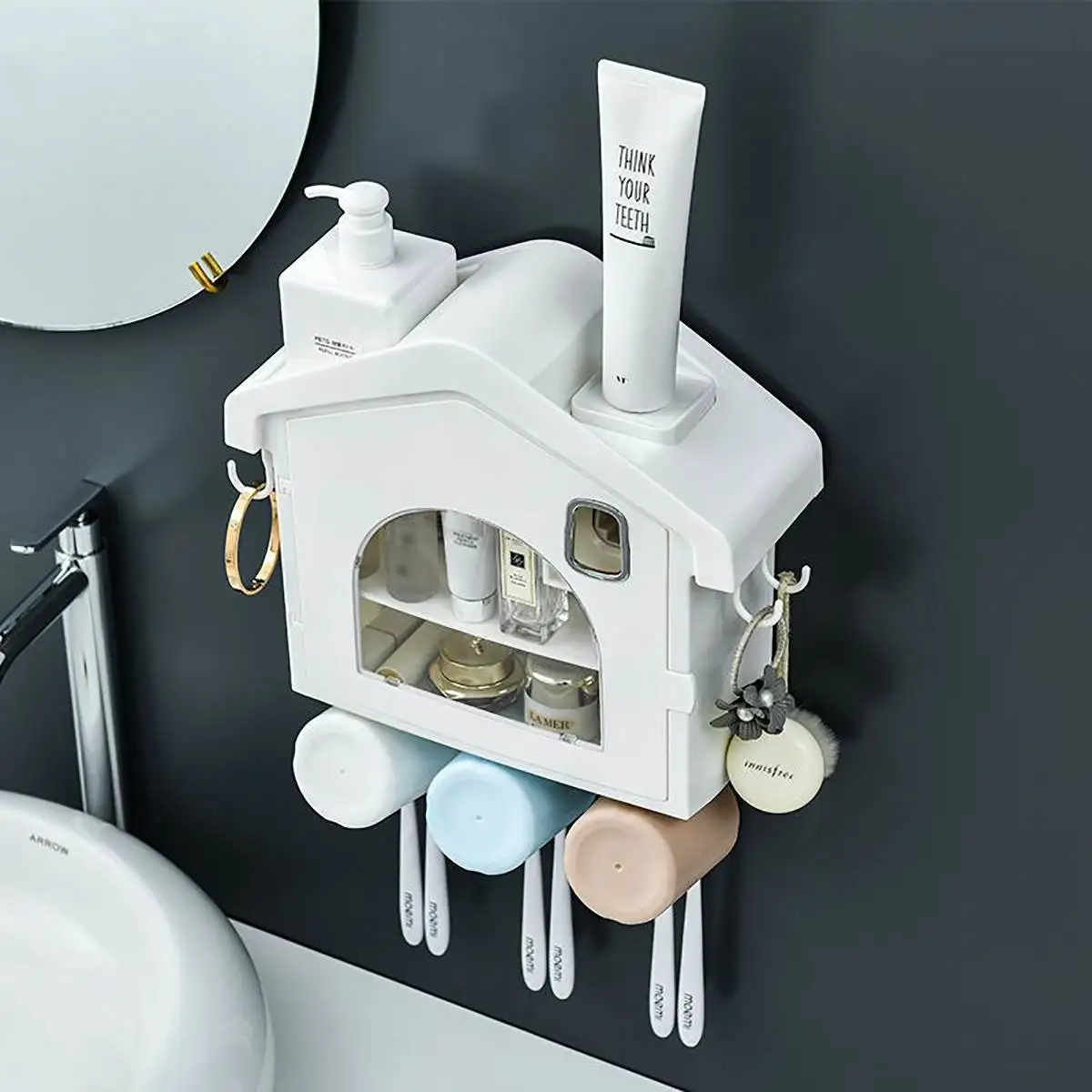 UV Toothbrush Sterilizer Automatic Squeezers Dispenser Holder Smart Induction Anti-Bacteria Home Bathroom Nail-free installation
UV Toothbrush Sterilizer Automatic Squeezers Dispenser Holder Smart Induction Anti-Bacteria Home Bathroom Nail-free installation