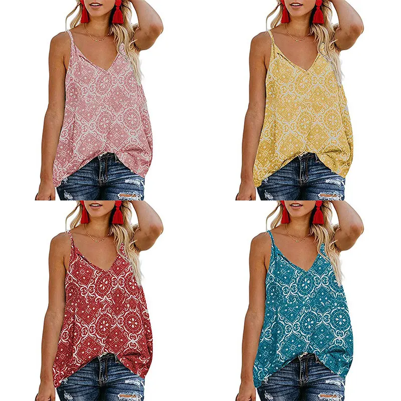 Women Summer Fashion T-Shirt Bohemia Style Beach Tank Tops Casual Loose Breathable Cami Sleeveless V-neck Tunic Tees Shirt Vest
Women Summer Fashion T-Shirt Bohemia Style Beach Tank Tops Casual Loose Breathable Cami Sleeveless V-neck Tunic Tees Shirt Vest