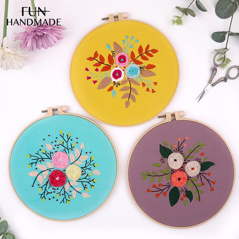 2021 DIY Creative 3D Embroidery Kit Colourful Flowers Pattern Cross Stitch For Beginners HandCrafts Home Decor Gift For Friend
2021 DIY Creative 3D Embroidery Kit Colourful Flowers Pattern Cross Stitch For Beginners HandCrafts Home Decor Gift For Friend