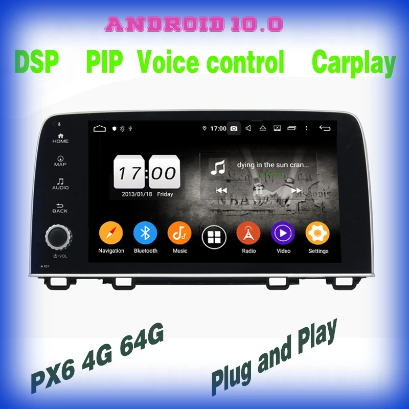Автомобильный мультимедийный плеер PX6 Android 10,0 с голосовым управлением, GPS, радио, для honda CRV CR-V 2017 2018 2019 2020 с 4 + 64 Гб авто стерео
Автомобильный мультимедийный плеер PX6 Android 10,0 с голосовым управлением, GPS, радио, для honda CRV CR-V 2017 2018 2019 2020 с 4 + 64 Гб авто стерео