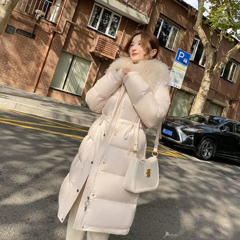 3XL 4XL Plus Size Long Winter Coat Women Adjustable Waist Big Fur Collar White Duck Down Jacket Women Warm Thick Overcoat C6639
3XL 4XL Plus Size Long Winter Coat Women Adjustable Waist Big Fur Collar White Duck Down Jacket Women Warm Thick Overcoat C6639
