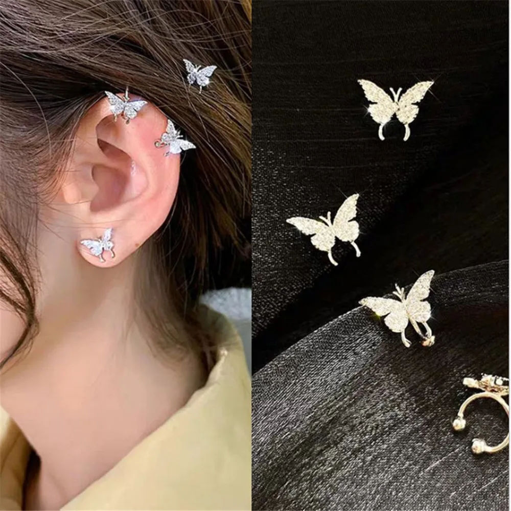 1pc Fashion Elegant Crystal Butterfly Clip Earrings For Women Gifts No Piercing Fake Cartilage Cute Statement Earring Gifts
1pc Fashion Elegant Crystal Butterfly Clip Earrings For Women Gifts No Piercing Fake Cartilage Cute Statement Earring Gifts