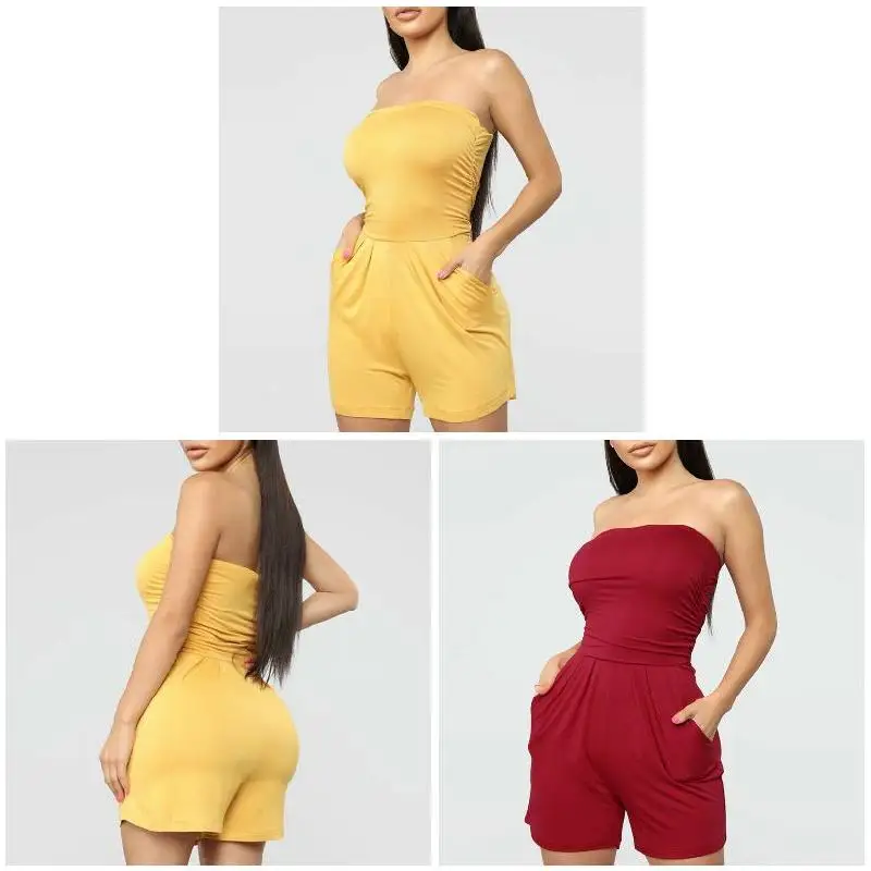 Women Off Shoulder Strapless Jumpsuit Summer Beach Shorts Trousers Playsuit BMF88
Women Off Shoulder Strapless Jumpsuit Summer Beach Shorts Trousers Playsuit BMF88