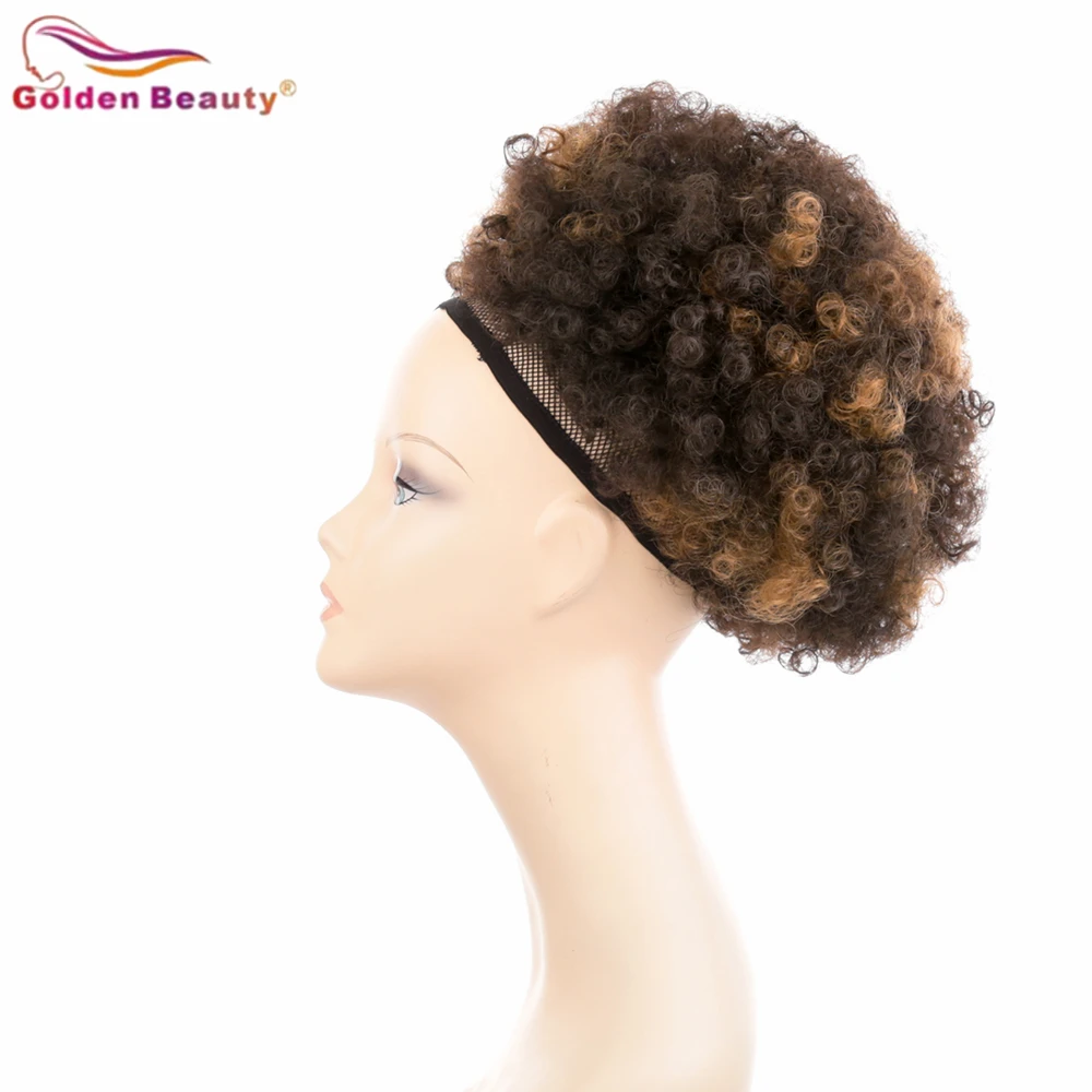 Golden Beauty 10inch Afro Puff Drawstring Ponytail Kinky Curly Synthetic Hair Updo Chignon Bun Hair Piece Extension Medium Size
Golden Beauty 10inch Afro Puff Drawstring Ponytail Kinky Curly Synthetic Hair Updo Chignon Bun Hair Piece Extension Medium Size