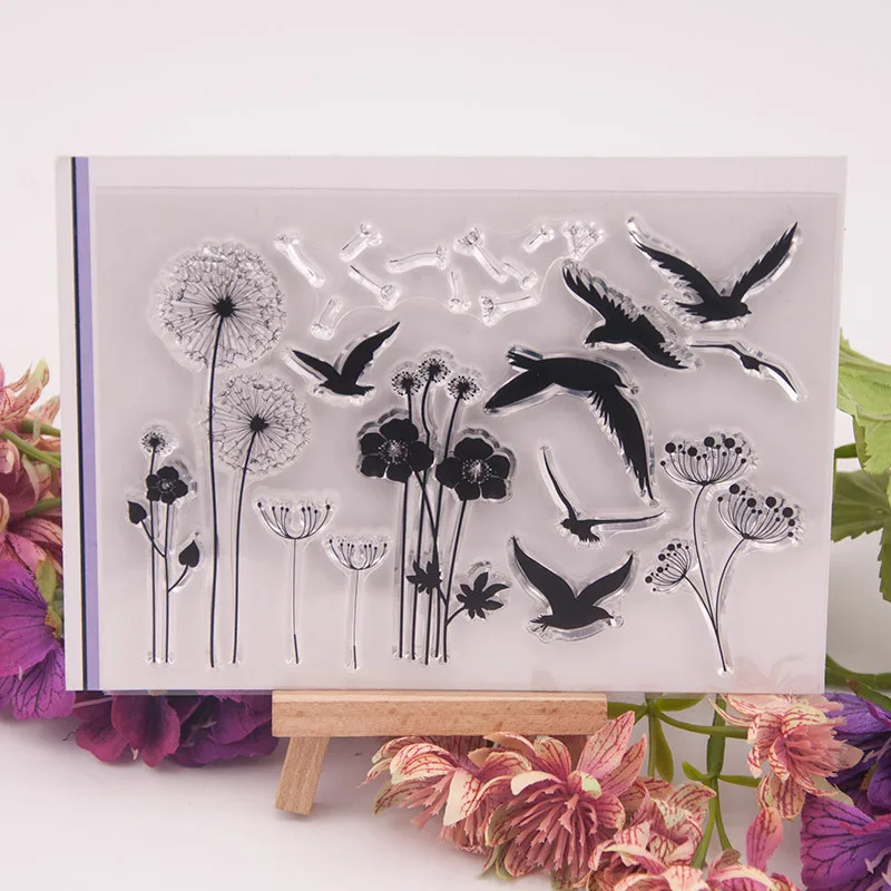 Clear Stamps Dandelion Birds Transparent Silicone Stamp Seal DIY Scrapbooking Handmade Paper Card Craft Tools
Clear Stamps Dandelion Birds Transparent Silicone Stamp Seal DIY Scrapbooking Handmade Paper Card Craft Tools