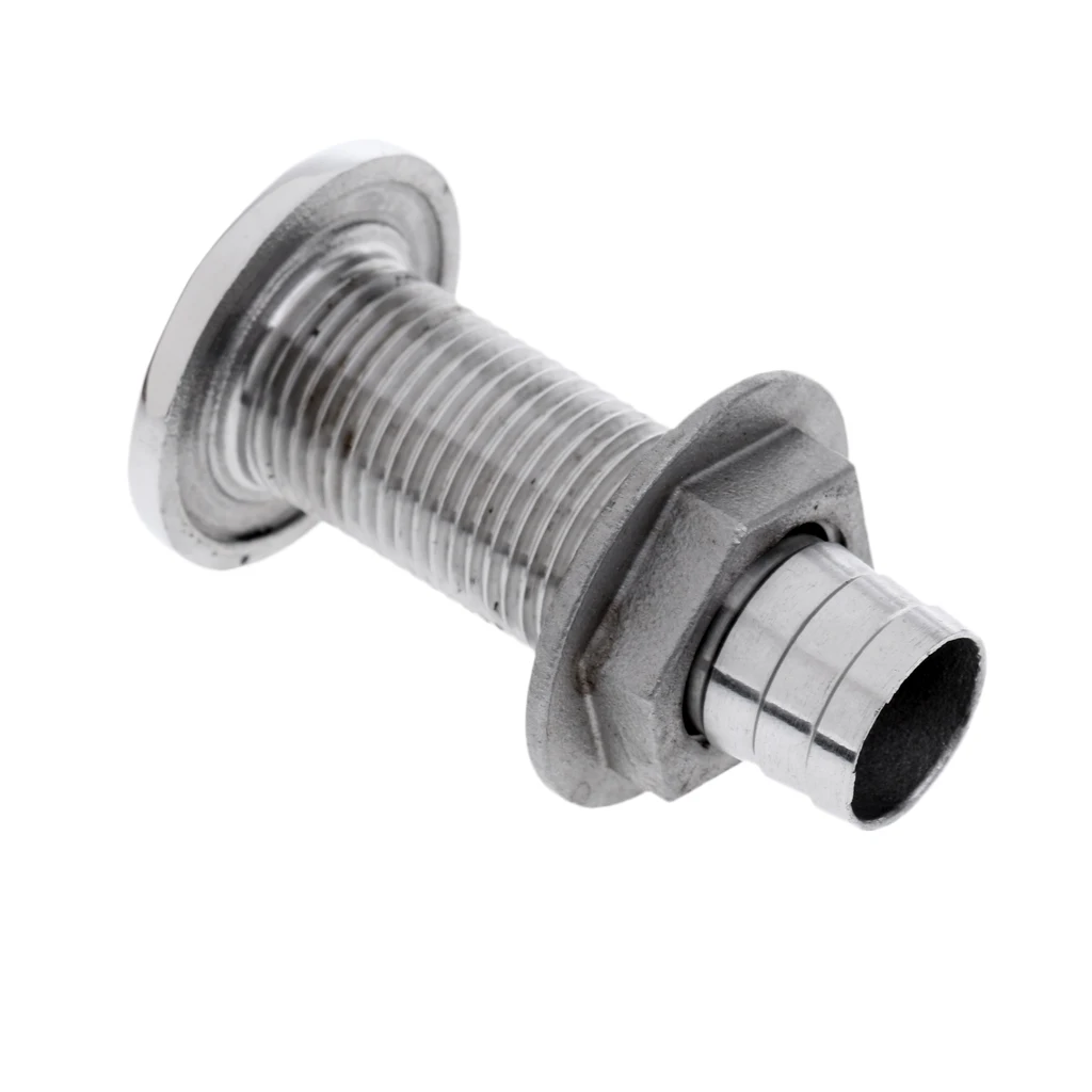2 Pieces 316 Stainless Steel Boat Thru Hull Fitting Drain for 16mm Hose Barb 
2 Pieces 316 Stainless Steel Boat Thru Hull Fitting Drain for 16mm Hose Barb