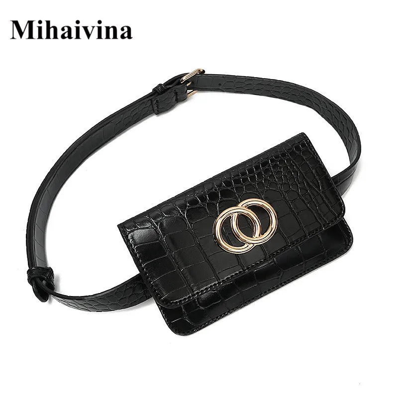 Mihaivina Luxury Waist Bag Women Belt Bag Leather Fanny Pack Black Mobile Phone Bag Female Belt Fahion Shoulder Pocket Hip Pack
Mihaivina Luxury Waist Bag Women Belt Bag Leather Fanny Pack Black Mobile Phone Bag Female Belt Fahion Shoulder Pocket Hip Pack