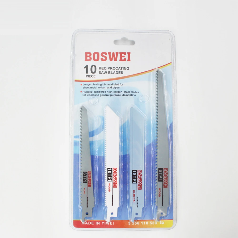 10PCS/Set Jig Saw Blades Reciprocating Saw Blade Hand Saw Saber Saw Blades For Woodworking Cutting Saw Power Tools Accessories
10PCS/Set Jig Saw Blades Reciprocating Saw Blade Hand Saw Saber Saw Blades For Woodworking Cutting Saw Power Tools Accessories