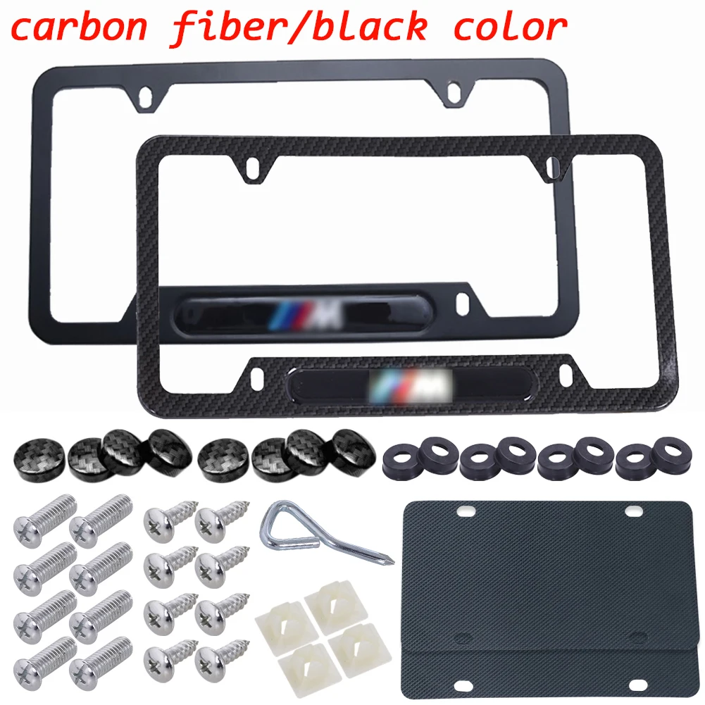 Aluminum License Plate Frame Car License Plate Frame Cover Carbon Black Fiber for BMW M for All US Canada Car License Plate
Aluminum License Plate Frame Car License Plate Frame Cover Carbon Black Fiber for BMW M for All US Canada Car License Plate