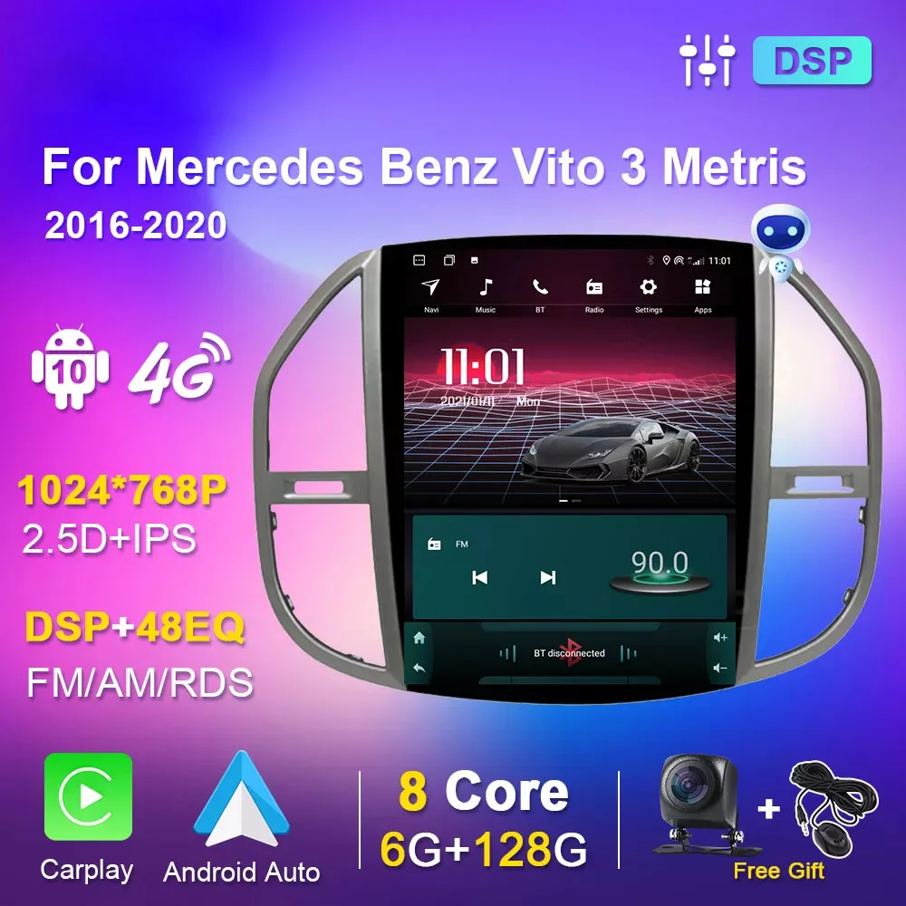 Вертикальный экран для Mercedes Benz Vito 3 Metris 2016-2020, автомагнитола, мультимедийный плеер, автомагнитола на Android, автомагнитола No 2 Din для Carplay
Вертикальный экран для Mercedes Benz Vito 3 Metris 2016-2020, автомагнитола, мультимедийный плеер, автомагнитола на Android, автомагнитола No 2 Din для Carplay