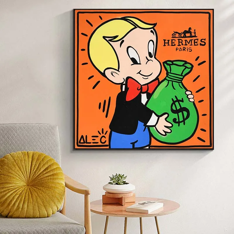 Alec Monopoly Rich Money Man Canvas Painting on the Wall Art Posters and Prints Graffiti Wall Art Pictures Home Decoration
Alec Monopoly Rich Money Man Canvas Painting on the Wall Art Posters and Prints Graffiti Wall Art Pictures Home Decoration