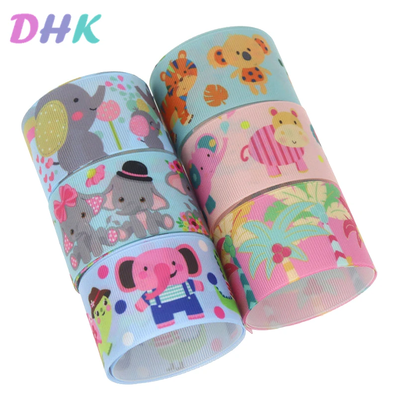 DHK 1.5inch 50yards Animals Elephant Coconut Printed Grosgrain Ribbon Accessory Hairbow Headwear Decoration DIY OEM 38mm S1239
DHK 1.5inch 50yards Animals Elephant Coconut Printed Grosgrain Ribbon Accessory Hairbow Headwear Decoration DIY OEM 38mm S1239