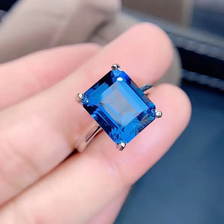 Natural And Real Topaz Ring Wedding Engagement Topaz Ring Fine Jewelry Wholesale 925 sliver Ring