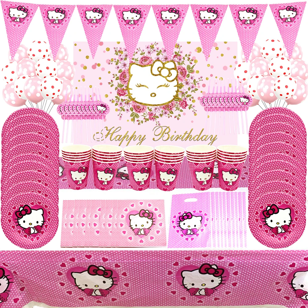 20People Pink Cat Cartoon Birthday Party Decorations Tablecloth Paper Cup Napkin Flexible Straw Tableware Customize Background
20People Pink Cat Cartoon Birthday Party Decorations Tablecloth Paper Cup Napkin Flexible Straw Tableware Customize Background