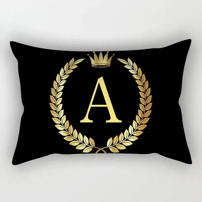 Black Gold English Alphabet Polyester Pillowcase Stylish Minimalist Decorative Office Sofa Cushion Cover Accessories
Black Gold English Alphabet Polyester Pillowcase Stylish Minimalist Decorative Office Sofa Cushion Cover Accessories