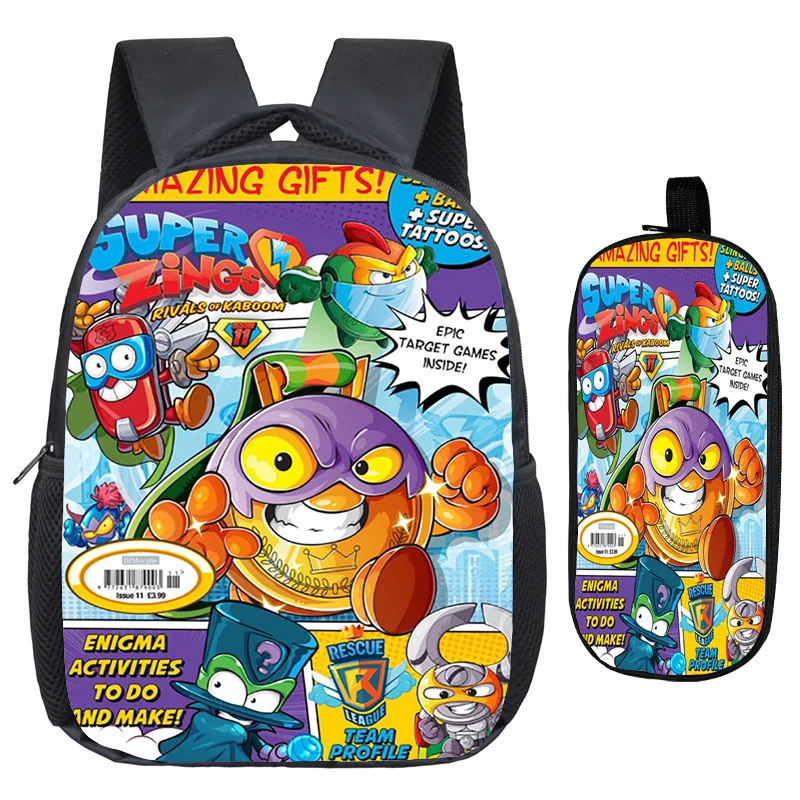 Children Hot Game Pattern Super Zings Kindergarten Backpack Child Superzings School Bag Bookbag 2pcs Set Gift(Rucksack Pen Bag)
Children Hot Game Pattern Super Zings Kindergarten Backpack Child Superzings School Bag Bookbag 2pcs Set Gift(Rucksack Pen Bag)
