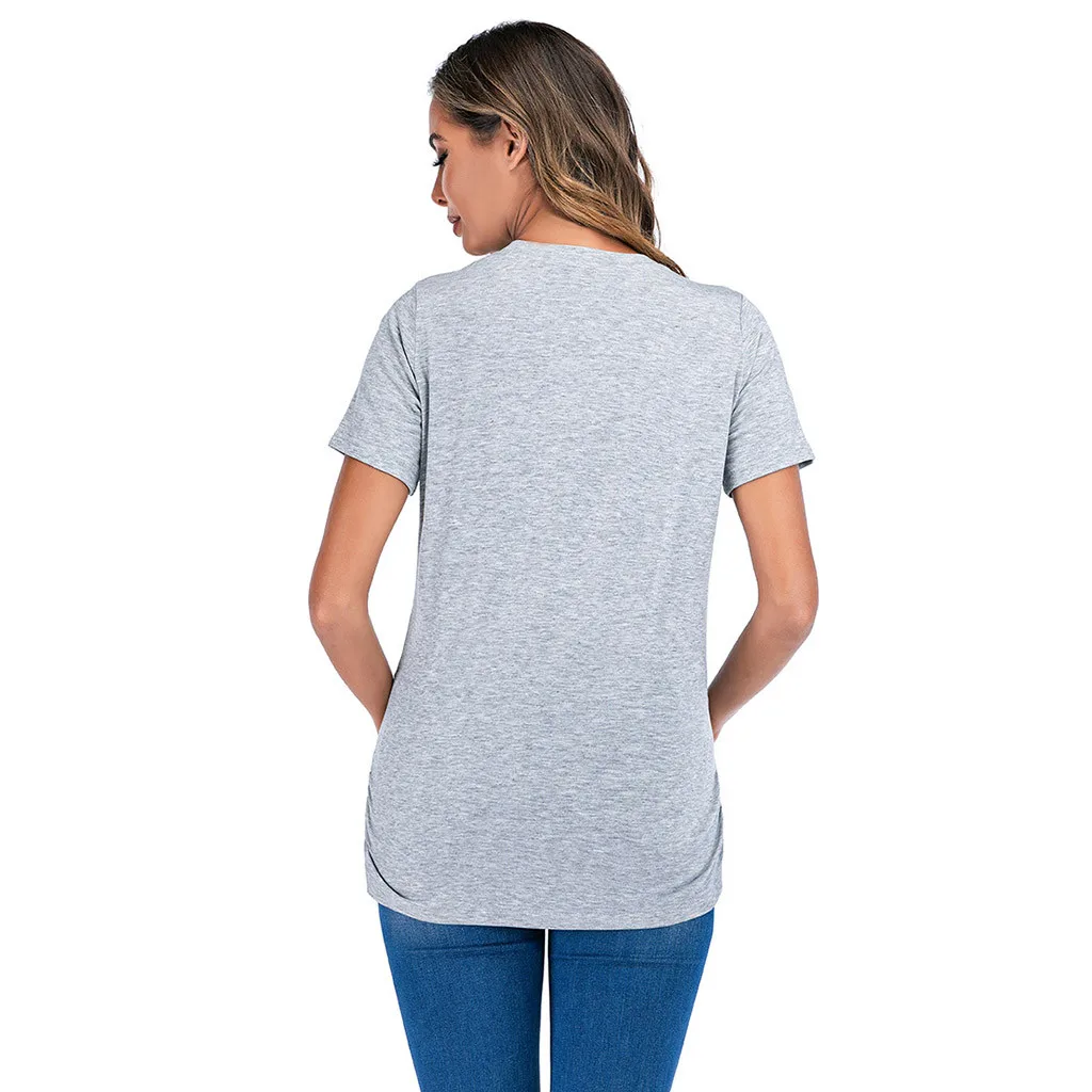 SAGACE Clothes For Women Maternity Solid Loose Short Sleeve T-shirts For Pregnant Summer Casual Female Maternity T Shirts
SAGACE Clothes For Women Maternity Solid Loose Short Sleeve T-shirts For Pregnant Summer Casual Female Maternity T Shirts