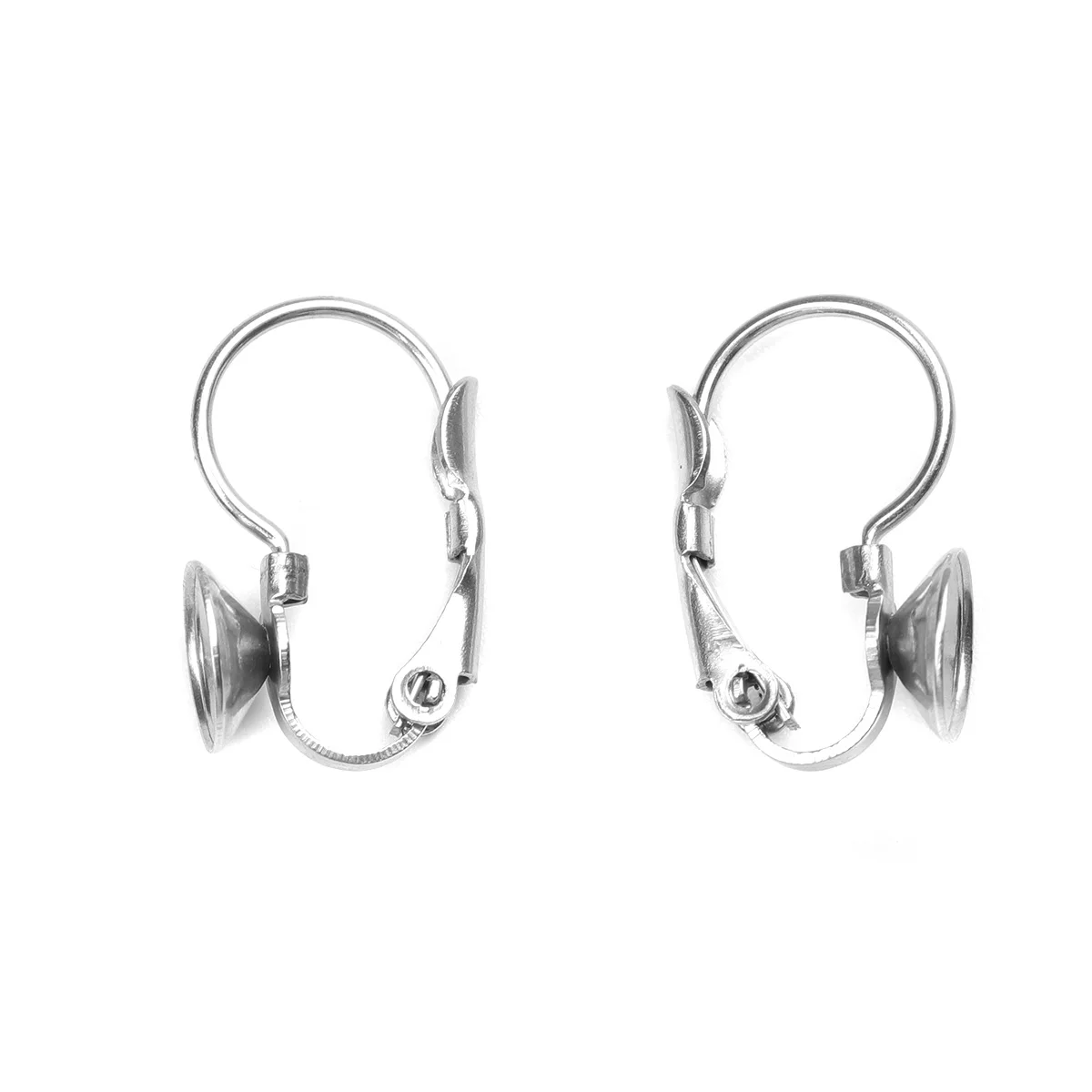 10 PCs 304 Stainless Steel Ear Clips Earrings Round Silver Color (Can Hold ss27 Pointed Back Rhinestone)
10 PCs 304 Stainless Steel Ear Clips Earrings Round Silver Color (Can Hold ss27 Pointed Back Rhinestone)