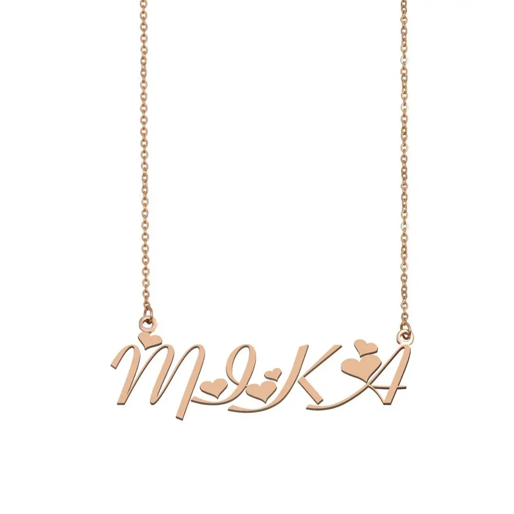 MIKA Name Necklace , Custom Name Necklace for Women Girls Best Friends Birthday Wedding Christmas Mother Days Gift
MIKA Name Necklace , Custom Name Necklace for Women Girls Best Friends Birthday Wedding Christmas Mother Days Gift