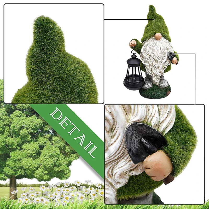 Garden Gnome Statue Resin Gnome Figurine Carrying Lantern with Solar LED Lights for Patio Yard Lawn Porch Ornament Gift A1
Garden Gnome Statue Resin Gnome Figurine Carrying Lantern with Solar LED Lights for Patio Yard Lawn Porch Ornament Gift A1