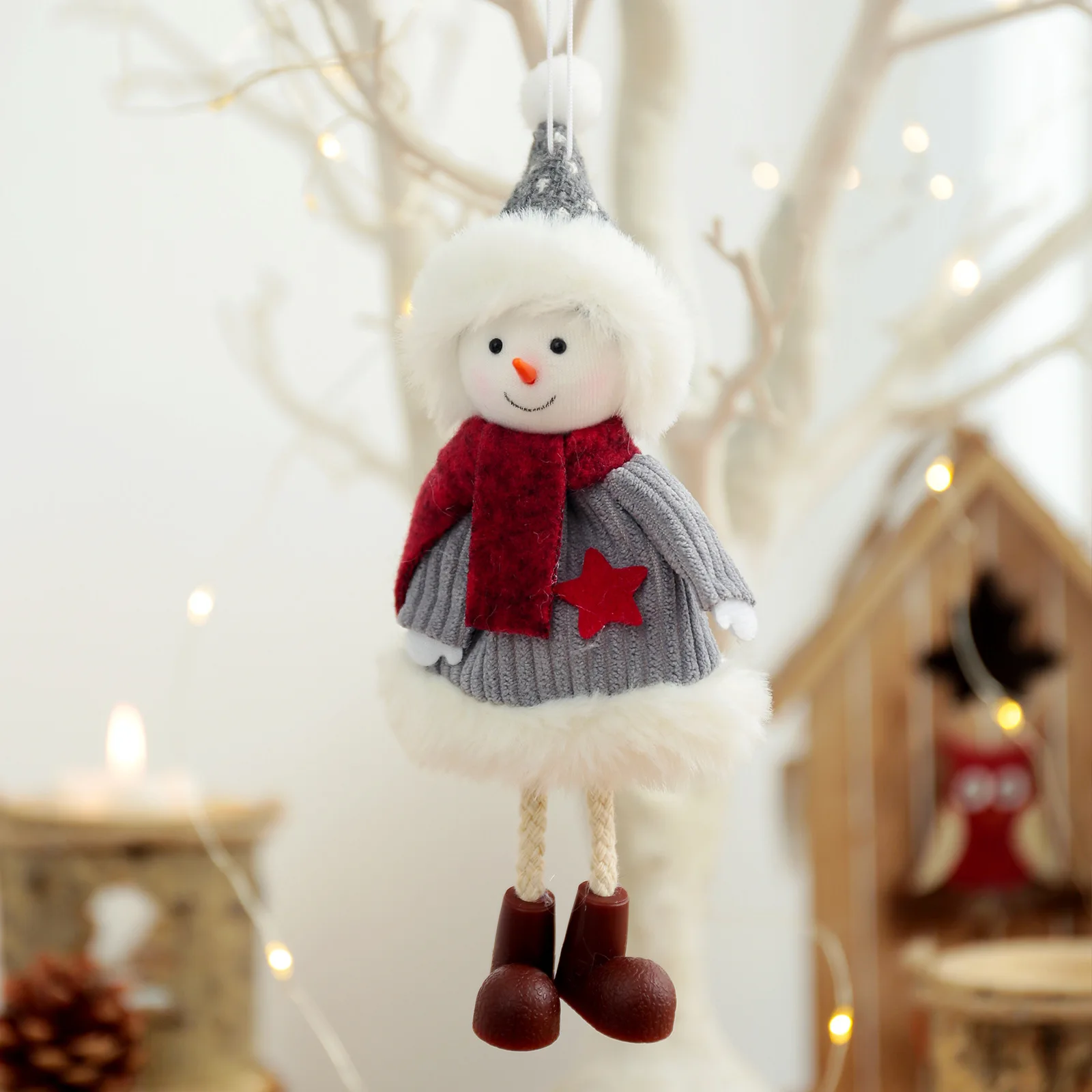 New Christmas Decoration, 18cm Old Man, Cute Snowman Small Charm, Plush Fabric Christmas Tree Pendant, Children's New Year Gift 
New Christmas Decoration, 18cm Old Man, Cute Snowman Small Charm, Plush Fabric Christmas Tree Pendant, Children's New Year Gift