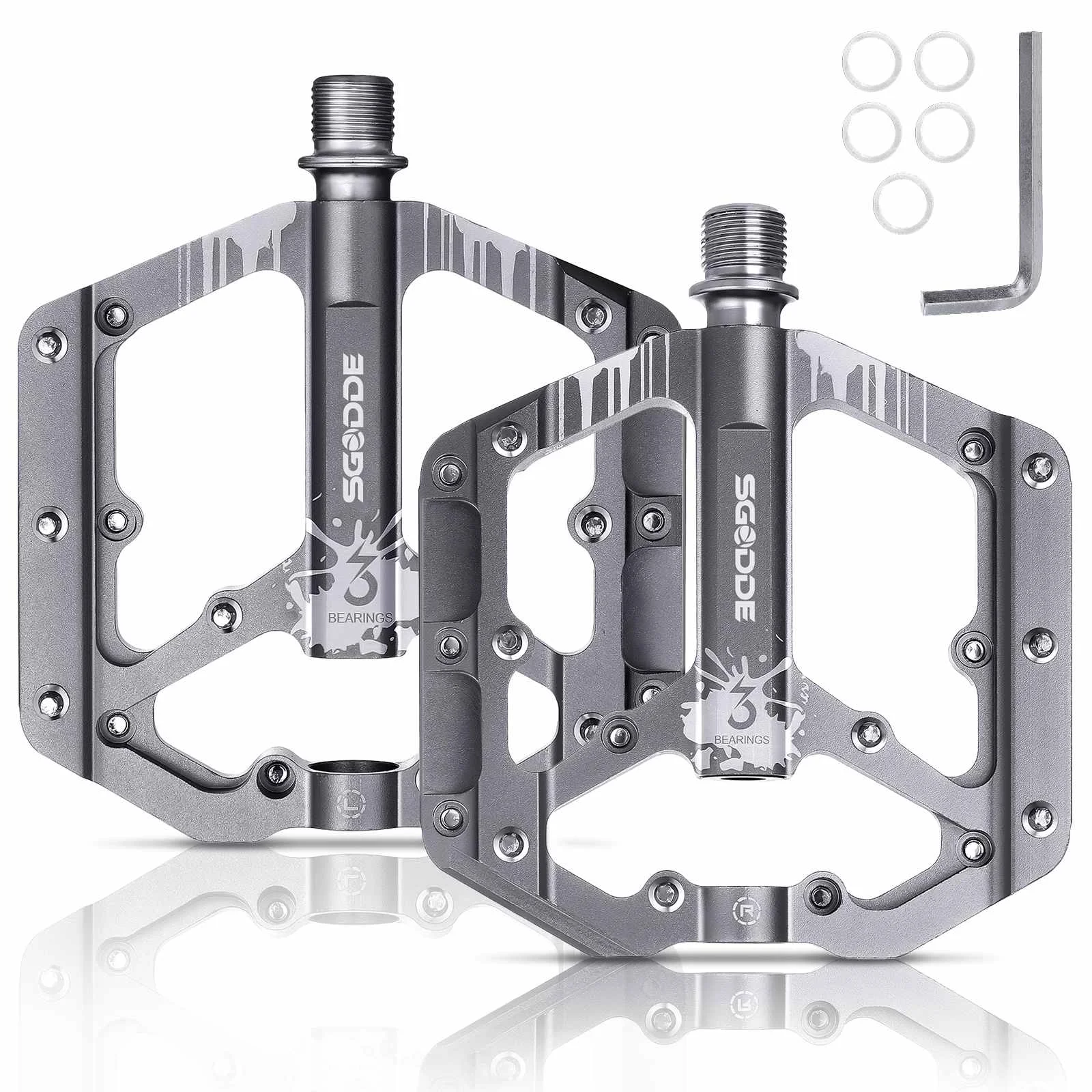 Mountain Bike Pedals 9/16" Lightweight Bicycle Parts Flat Alloy Non-Slip Outdoor Cycling MTB 3 Sealed Bearings Ultralight Pedal
Mountain Bike Pedals 9/16" Lightweight Bicycle Parts Flat Alloy Non-Slip Outdoor Cycling MTB 3 Sealed Bearings Ultralight Pedal