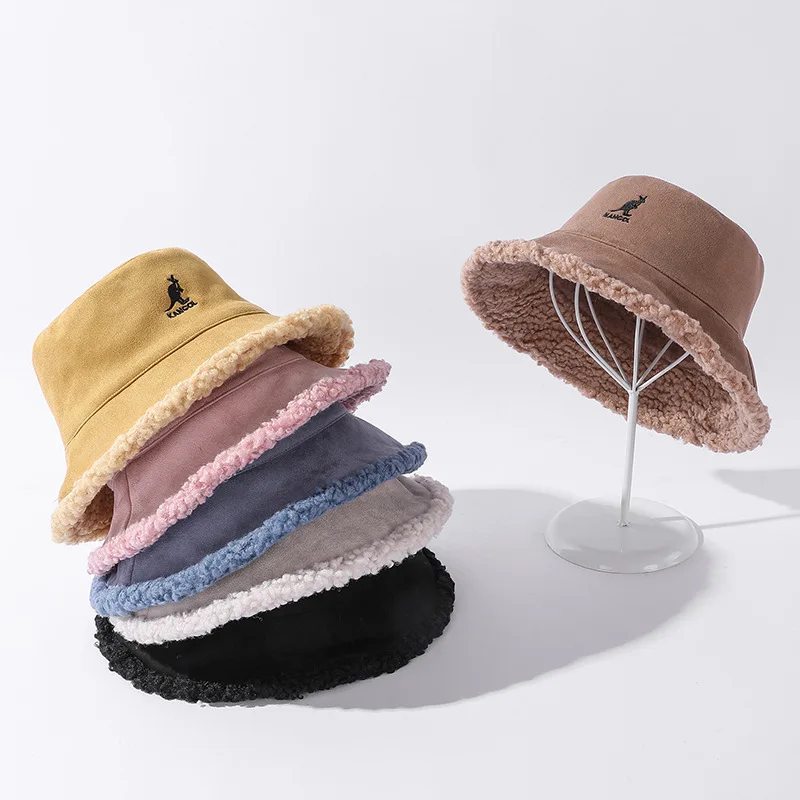 Kangaroo Sign Kangol Hat Women's Hat Double-sided Wear Plus Velvet Thick Kangaroo Solid Color Fur Plush Basin Hat Tide Bobs
Kangaroo Sign Kangol Hat Women's Hat Double-sided Wear Plus Velvet Thick Kangaroo Solid Color Fur Plush Basin Hat Tide Bobs