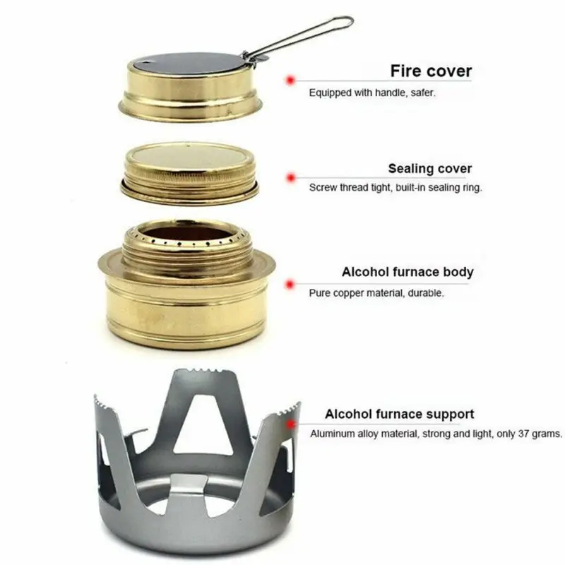 Outdoor Mini Portable Alcohol Burner Camping Stove Spirit Burner Picnic BBQ Travel Cookware Ultra-light Windproof Alcohol Stove
Outdoor Mini Portable Alcohol Burner Camping Stove Spirit Burner Picnic BBQ Travel Cookware Ultra-light Windproof Alcohol Stove